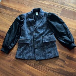 Anthropologie Gray and Black Blazer